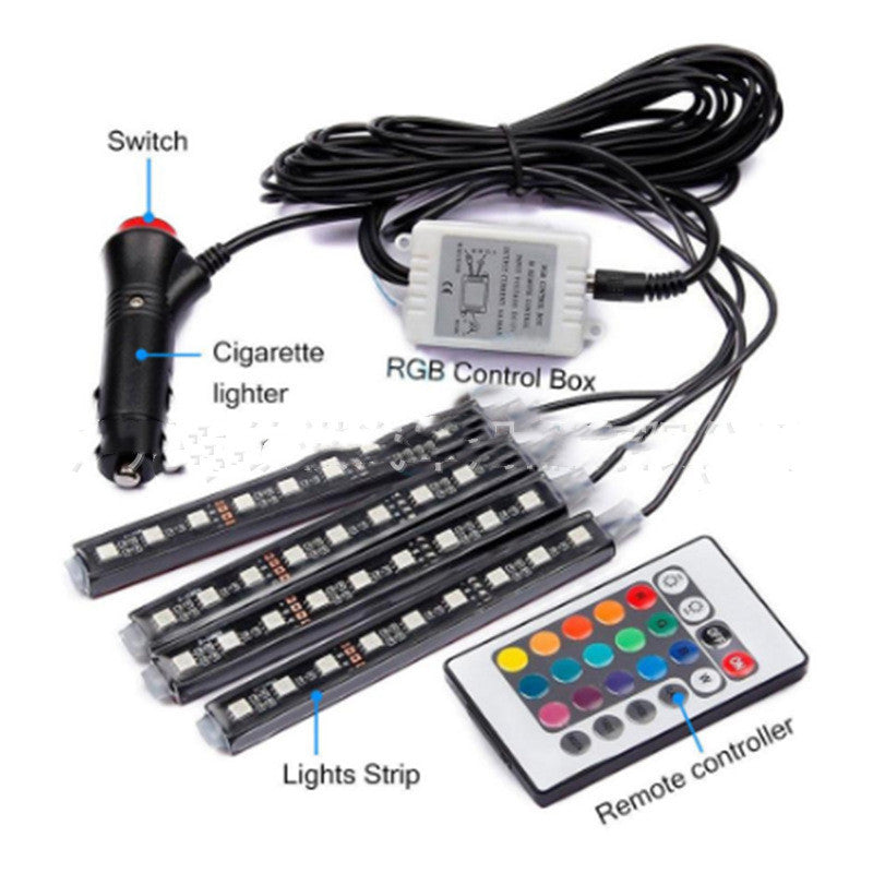 RGB Car Interior Ambient Foot Lights