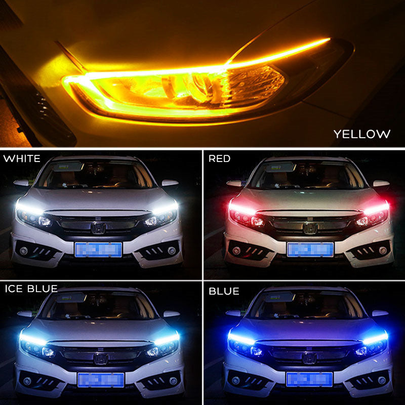 Flexible DRL Daytime Running Light with Sequential Indicator