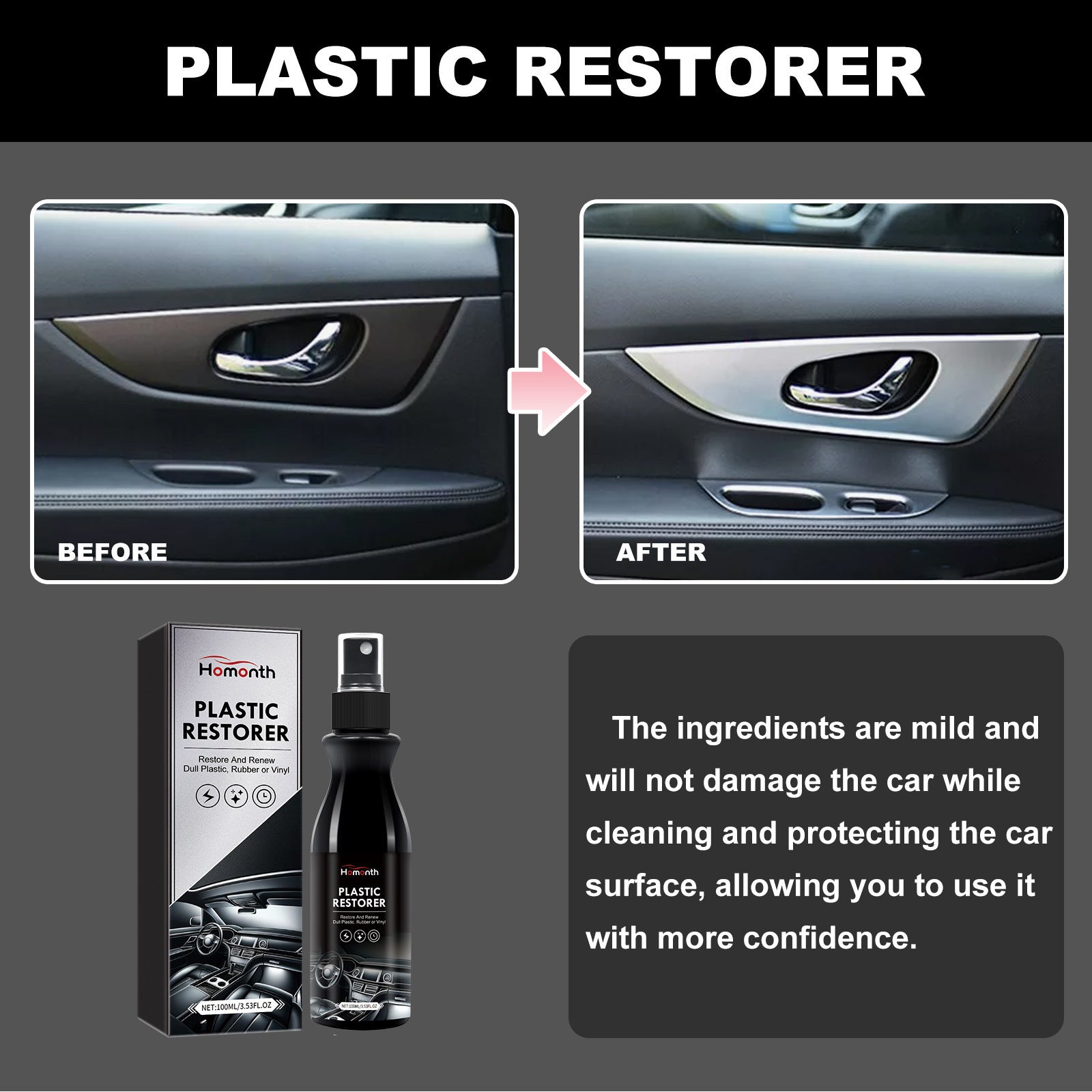 Car Plastic Renovation Agent Maintenance And Cleaning