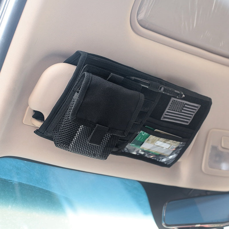 Multi-Pocket Car Visor Storage Bag & CD Holder for Cars and Trucks