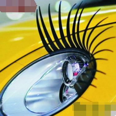 2 Pack Decorative False Eyelashes Auto Headlight Eyelid Electric Eye Stickers