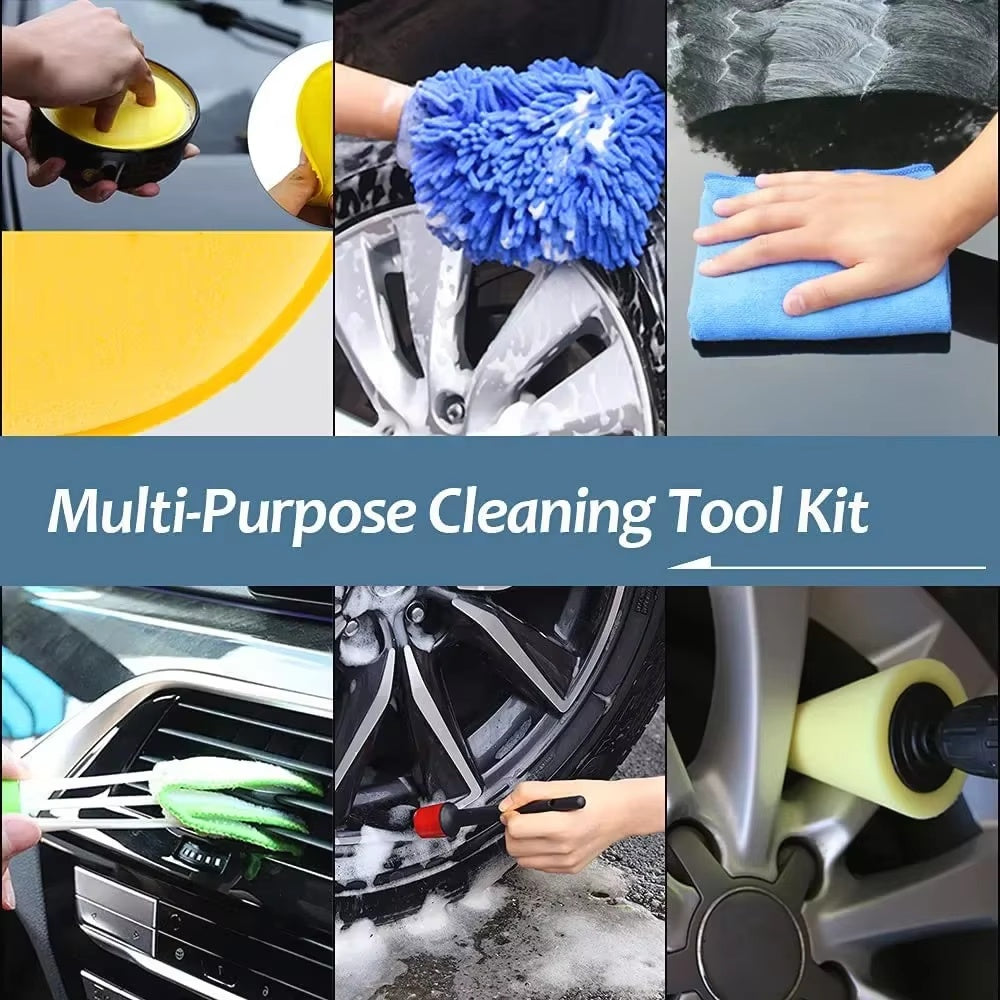17PCS Car Detailing Cleaning Brushes Kit