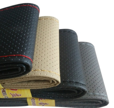 DIY Soft Leather Steering Wheel Cover