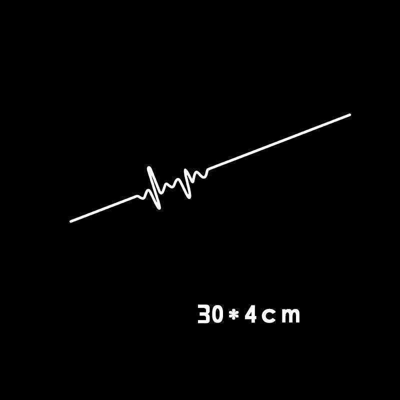 Sound Wave Electrocardiogram Car Sticker