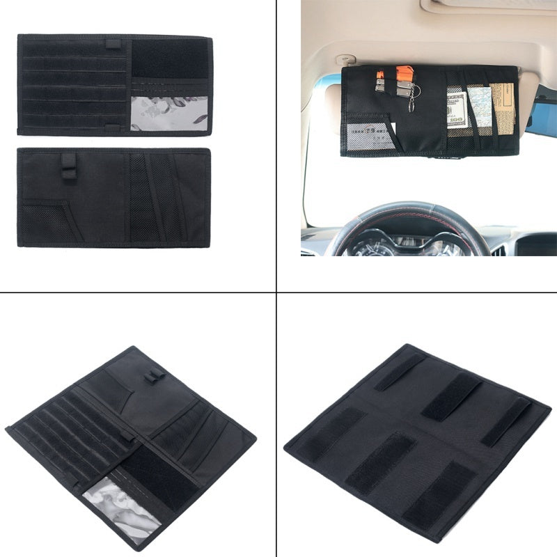 Multi-Pocket Car Visor Storage Bag & CD Holder for Cars and Trucks