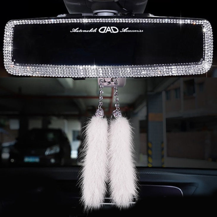Crystal Bling Rearview Mirror Charm
