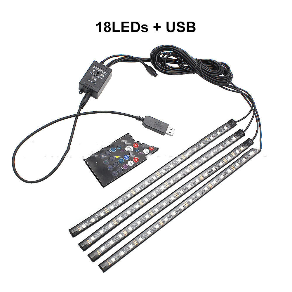 RGB Car Interior Ambient Foot Lights