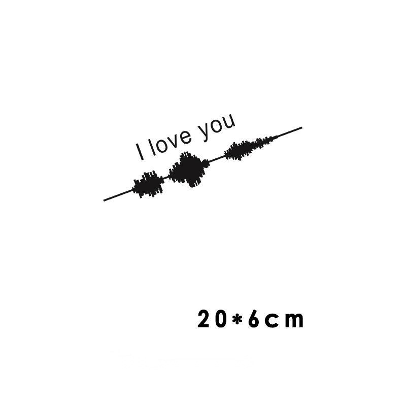 Sound Wave Electrocardiogram Car Sticker