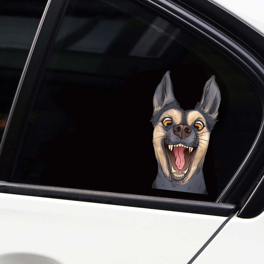 Woof & Wheels – Funny Dog Car Stickers- Removable & Reusable