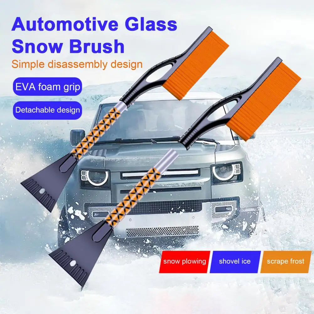 2-in-1 Car Snow Brush & Ice Scraper – Detachable Long Handle