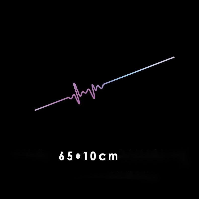 Sound Wave Electrocardiogram Car Sticker
