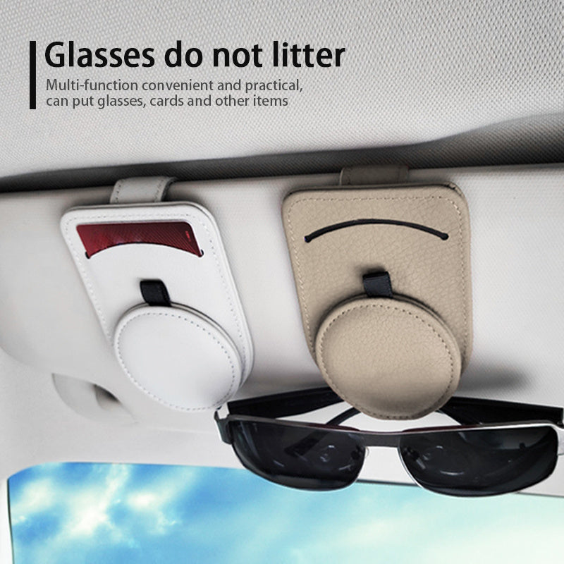 Universal Sun Visor Sunglasses Clip & Card Holder Auto Interior Accessory
