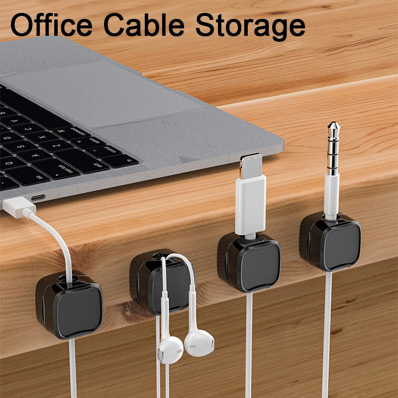 Magnetic Cable Organizer Clip for Desk – Adjustable Wire & Cord Management