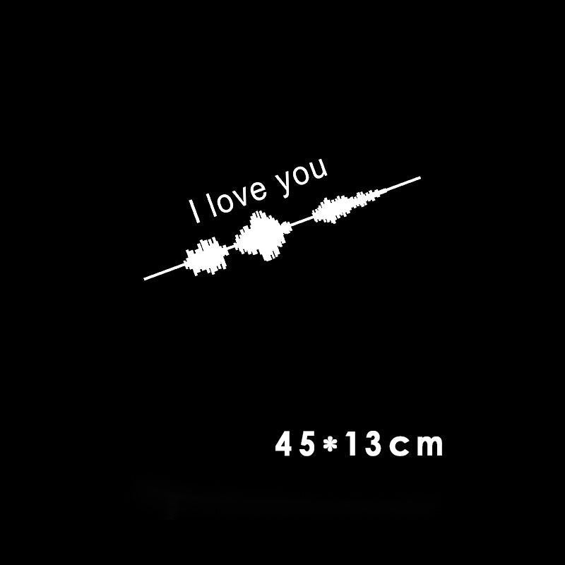 Sound Wave Electrocardiogram Car Sticker