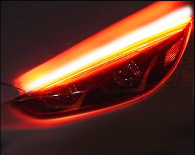 Flexible DRL Daytime Running Light with Sequential Indicator