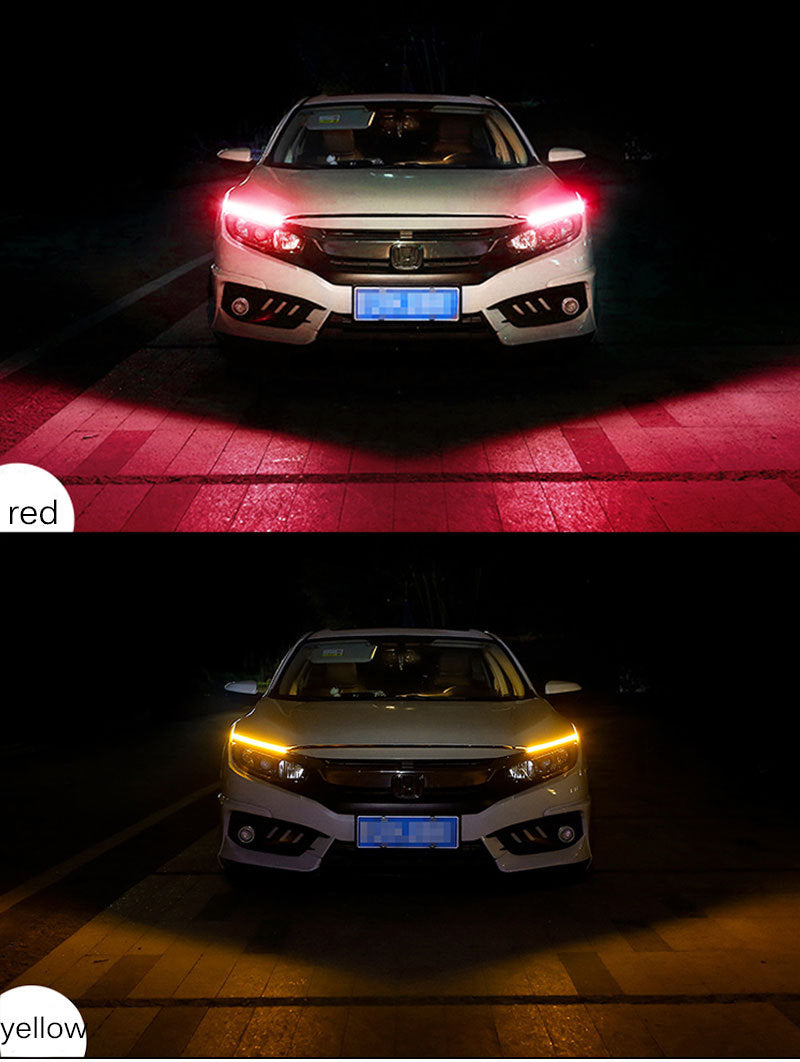 Flexible DRL Daytime Running Light with Sequential Indicator