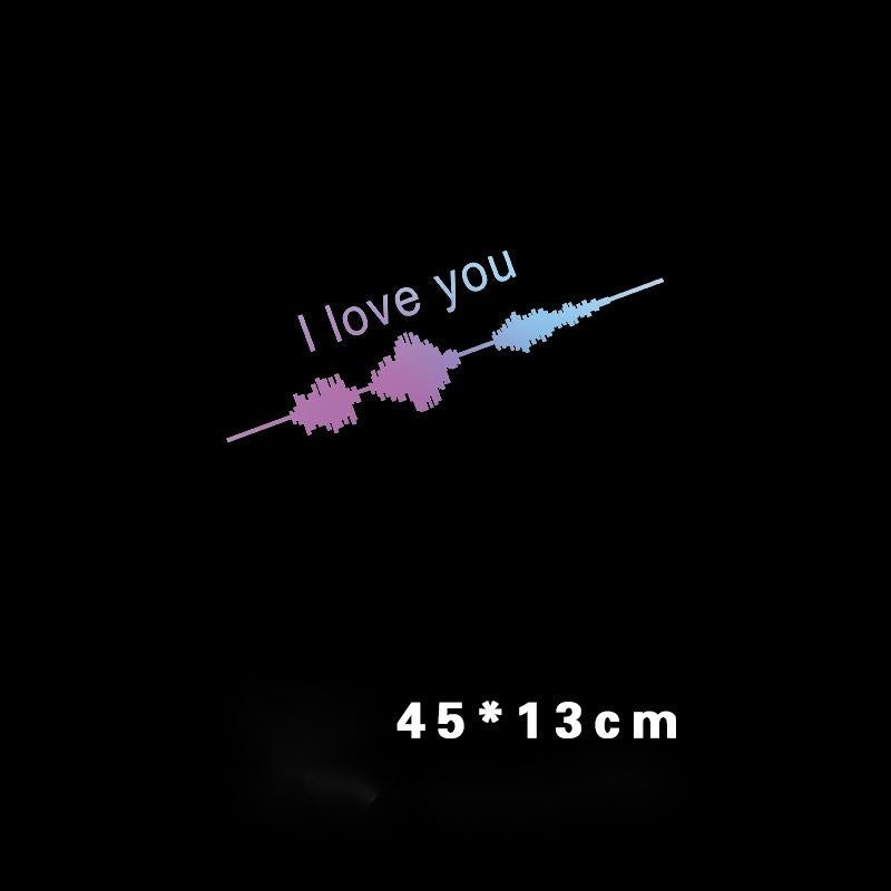 Sound Wave Electrocardiogram Car Sticker