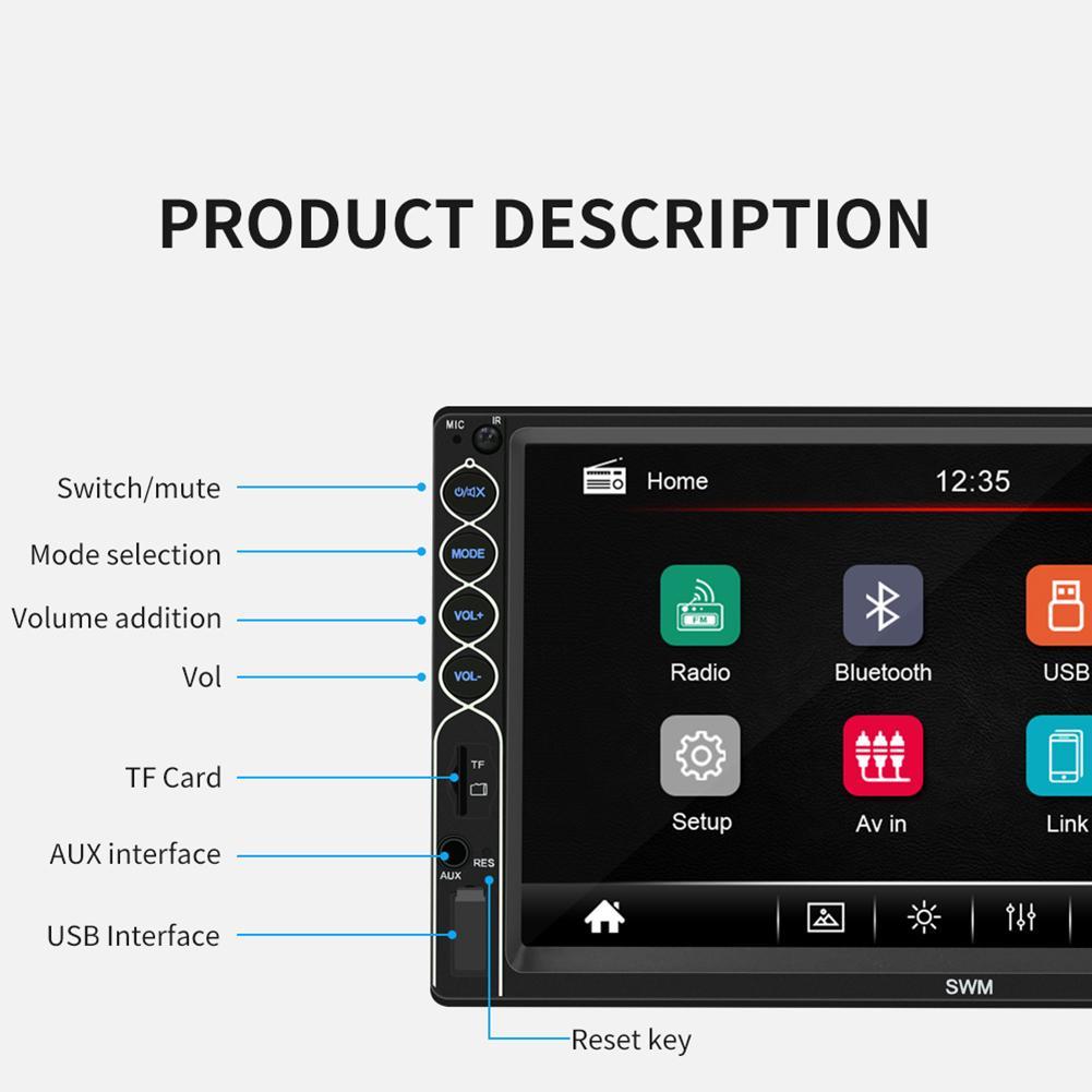 7-Inch Touchscreen Car Radio