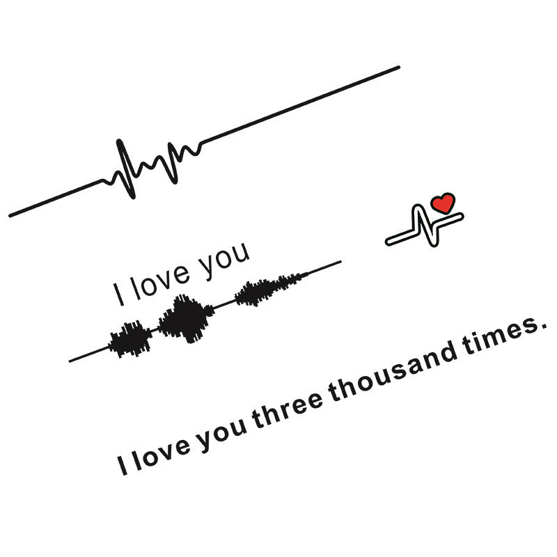 Sound Wave Electrocardiogram Car Sticker