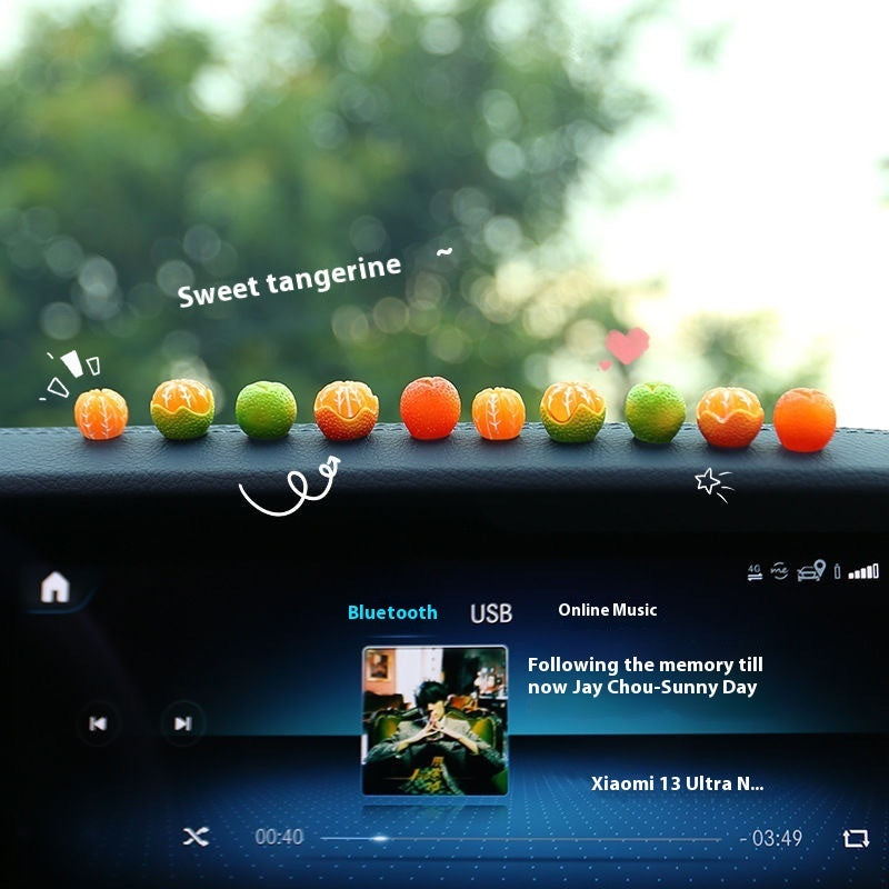 Car High-end Decorations Shatang Orange Car Interior Decoration