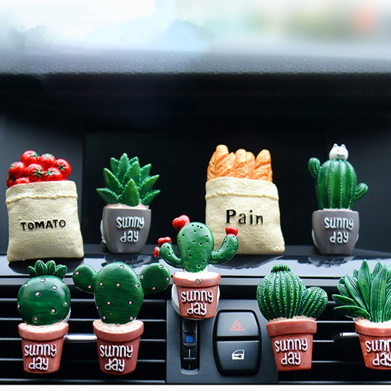 Cute Plant Car Air Freshener Clip