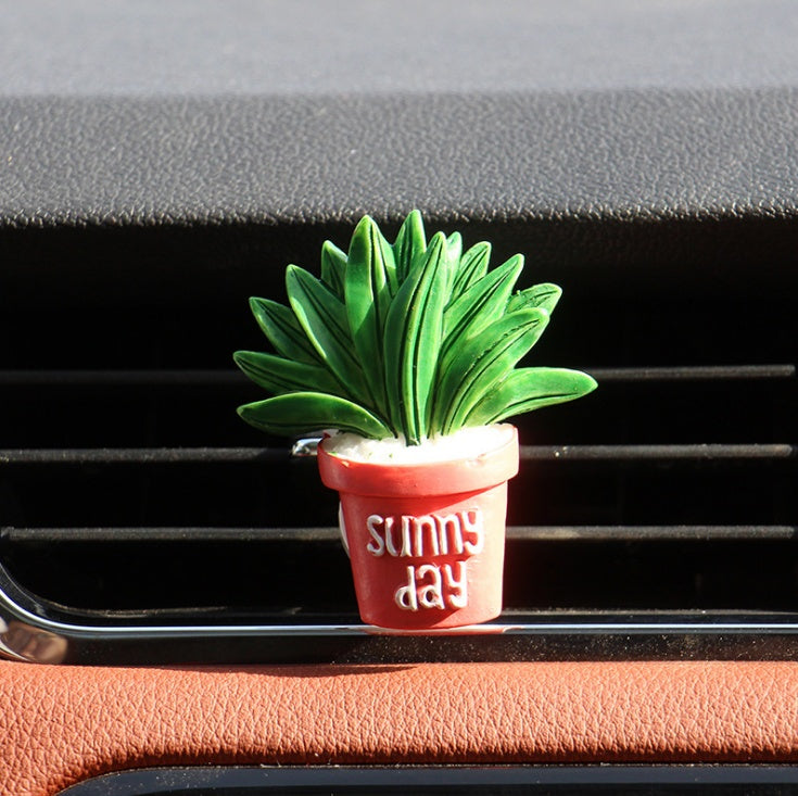 Cute Plant Car Air Freshener Clip