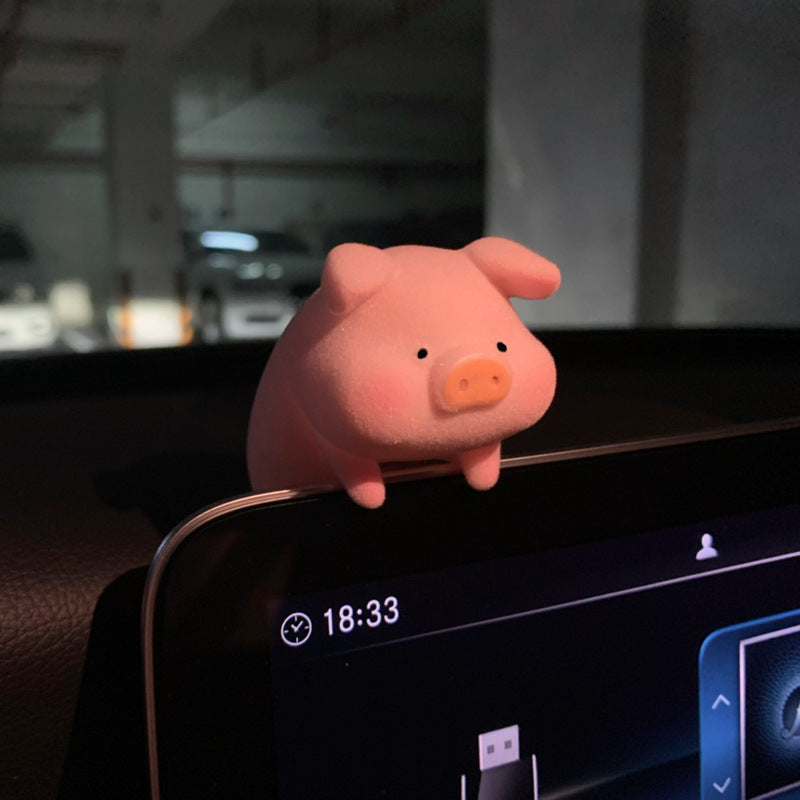 Cute Cartoon Pig Car Accessory
