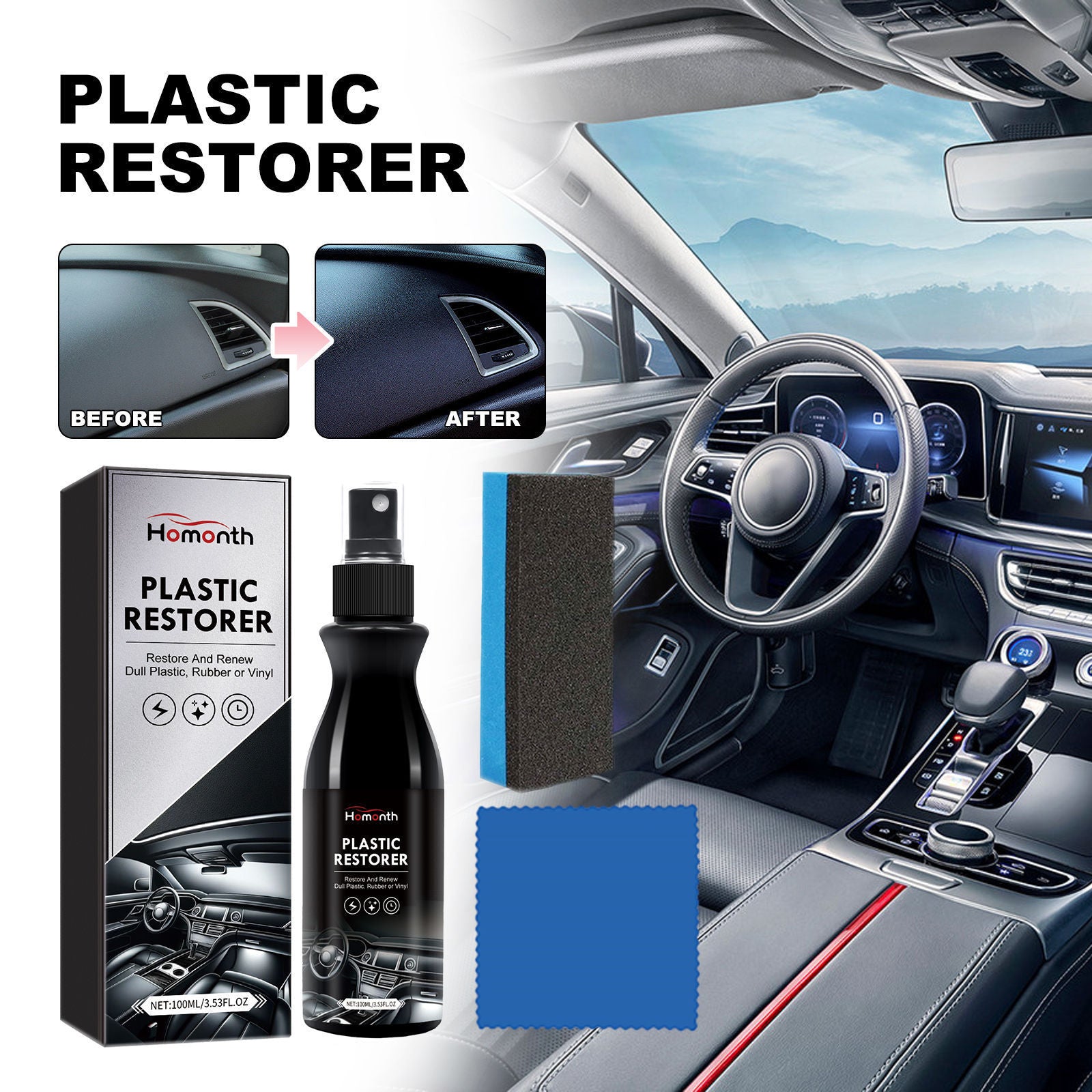 Car Plastic Renovation Agent Maintenance And Cleaning