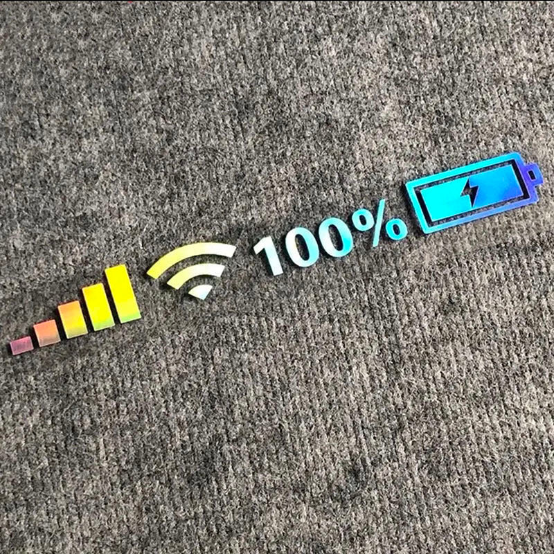 Signal WiFi Power Vinyl Decal for Mobile Phone & Auto Exterior Decoration