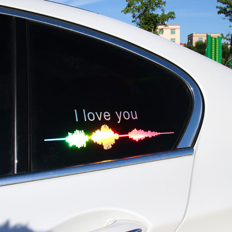 Sound Wave Electrocardiogram Car Sticker