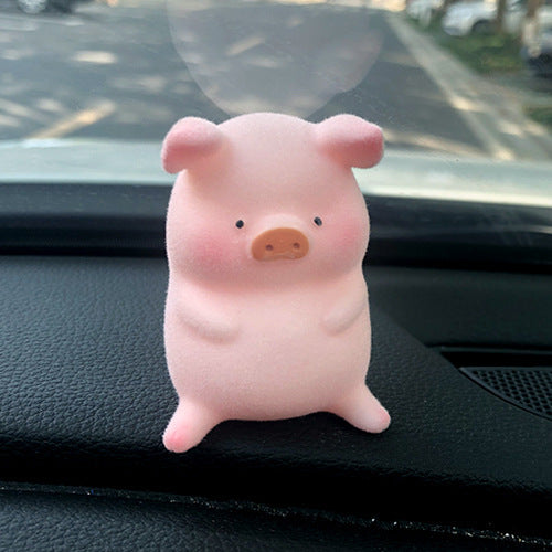 Cute Cartoon Pig Car Accessory