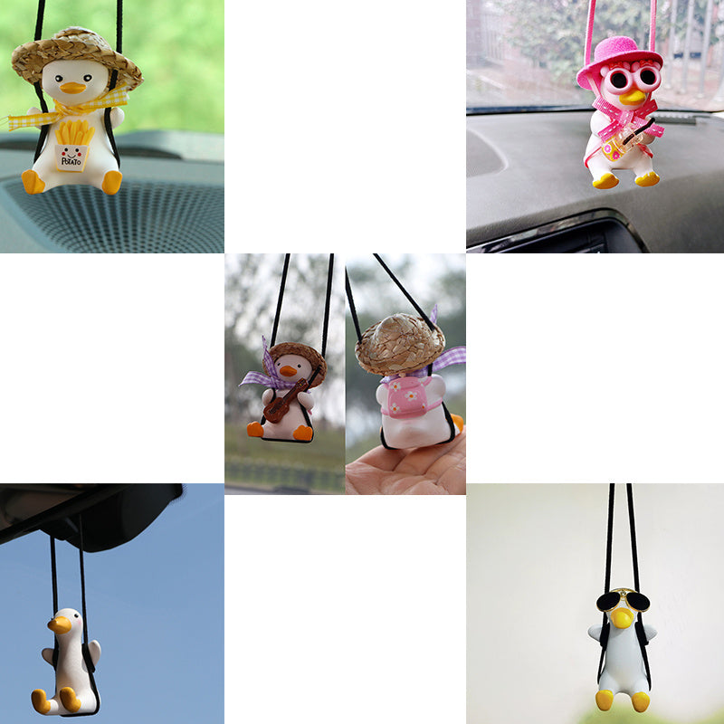 Swing Rearview Mirror Hanging Ornament for Girls & Car Interior Decoration