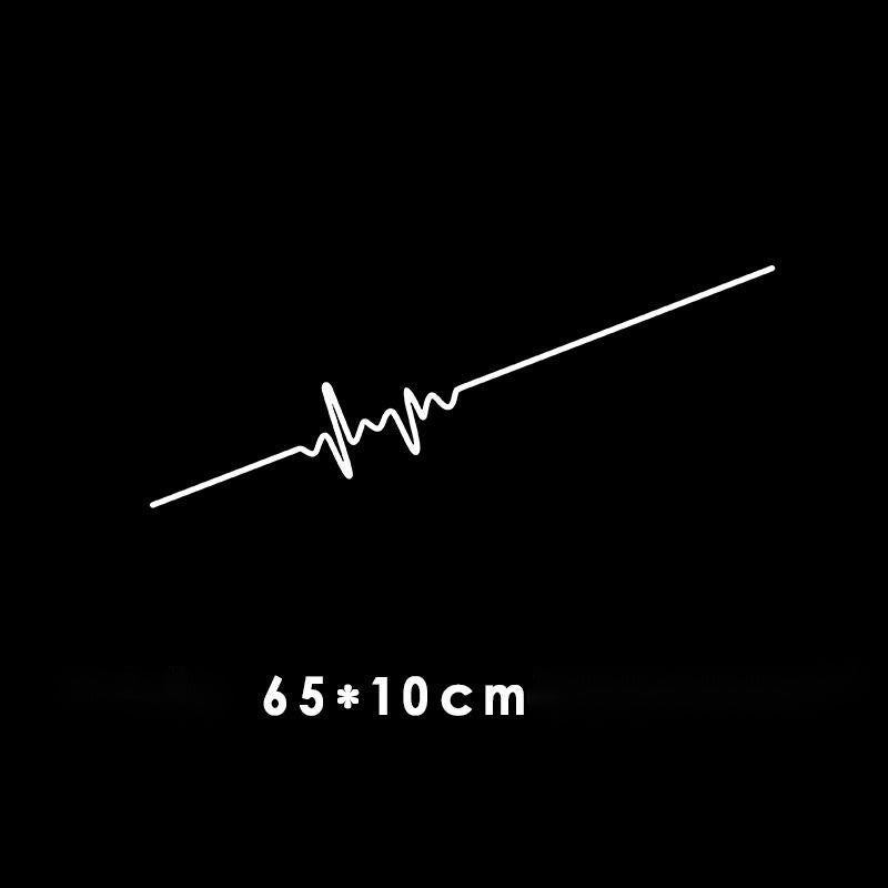Sound Wave Electrocardiogram Car Sticker