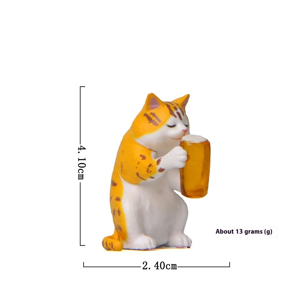 Self-healing Warm Beer Cat Drunk Hand Office