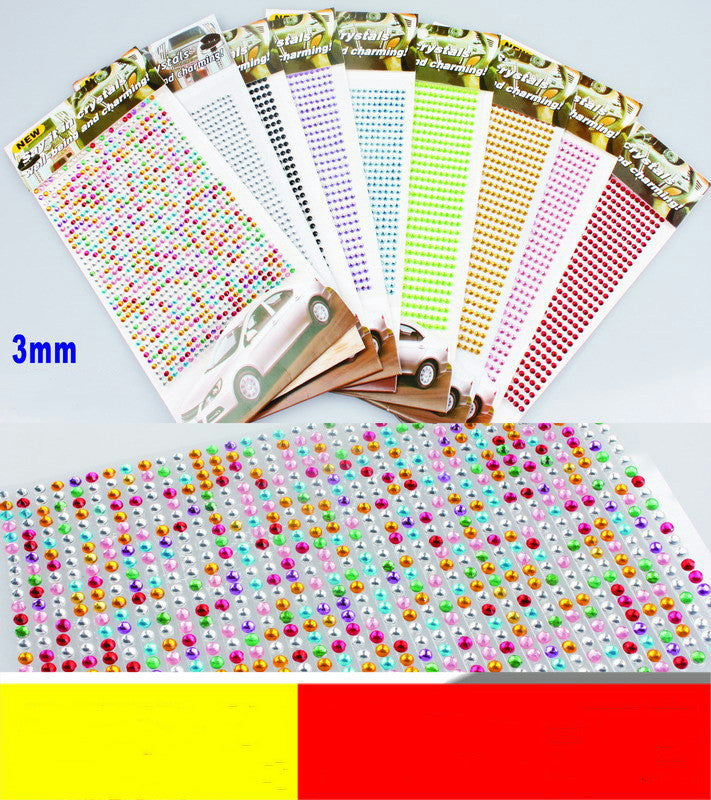 Acrylic Rhinestone Car Sticker