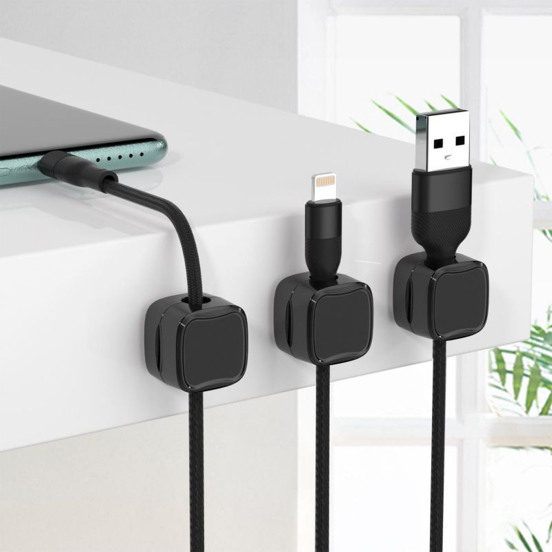 Magnetic Cable Organizer Clip for Desk – Adjustable Wire & Cord Management
