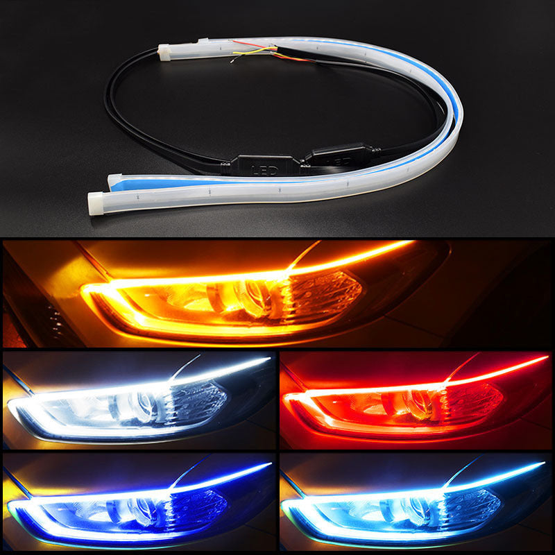 Flexible DRL Daytime Running Light with Sequential Indicator
