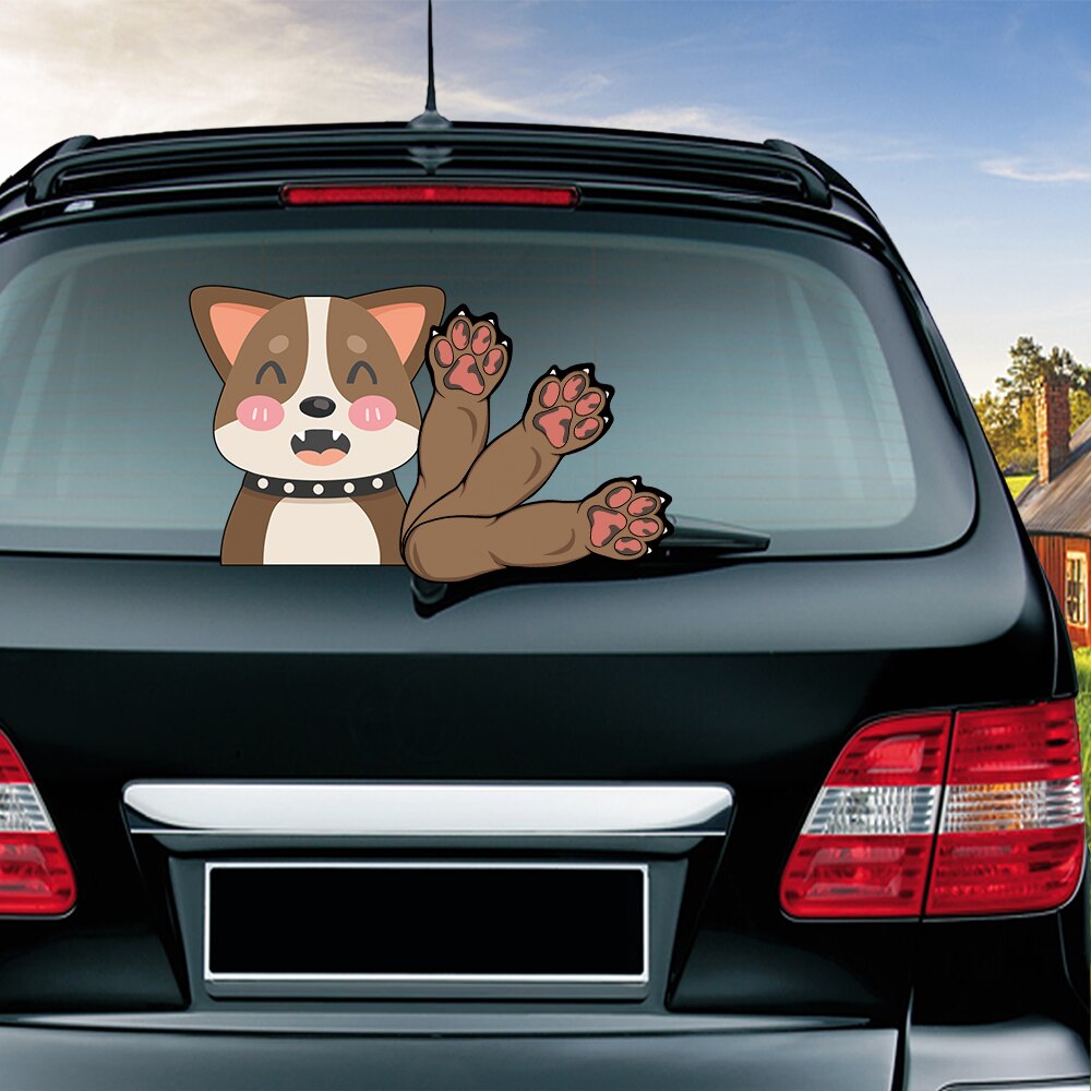 Wipe & Woof - Cute Dog with Collar Waving Wiper
