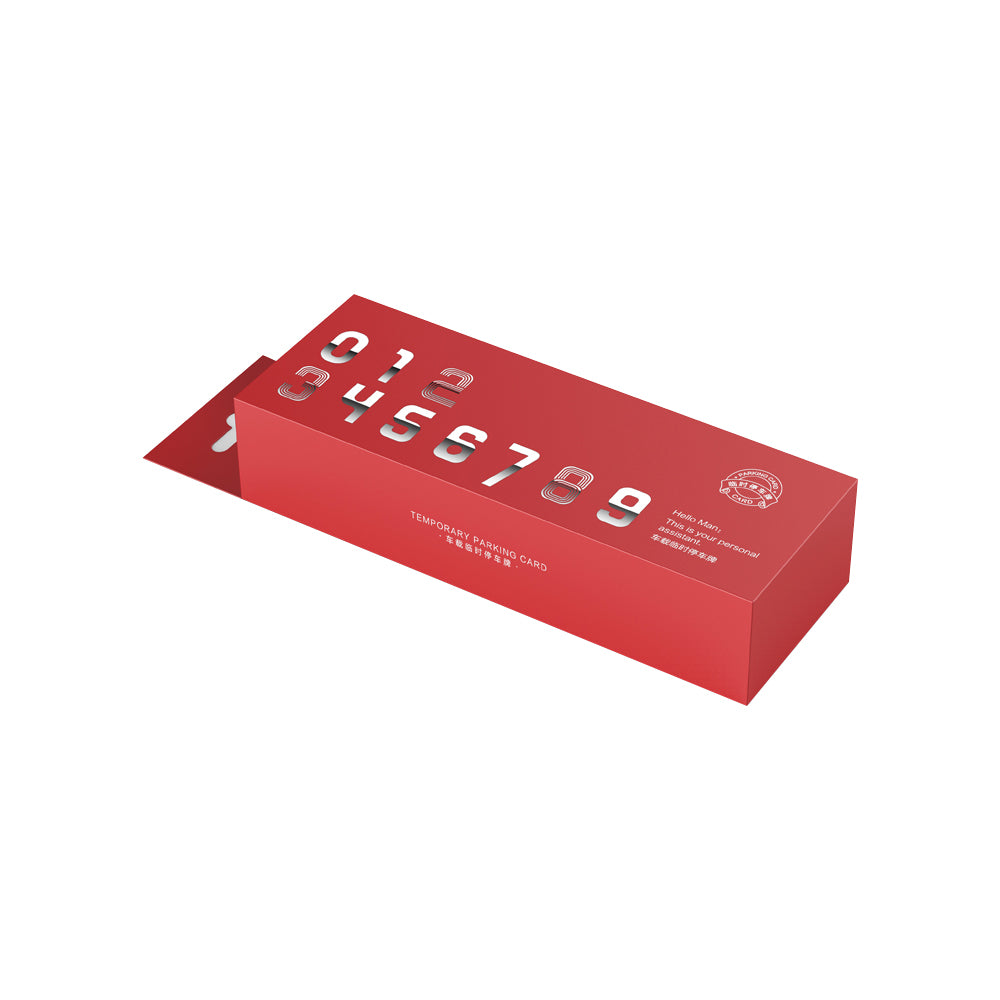 Luxe Metal Parking Plate – Temporary Contact Card