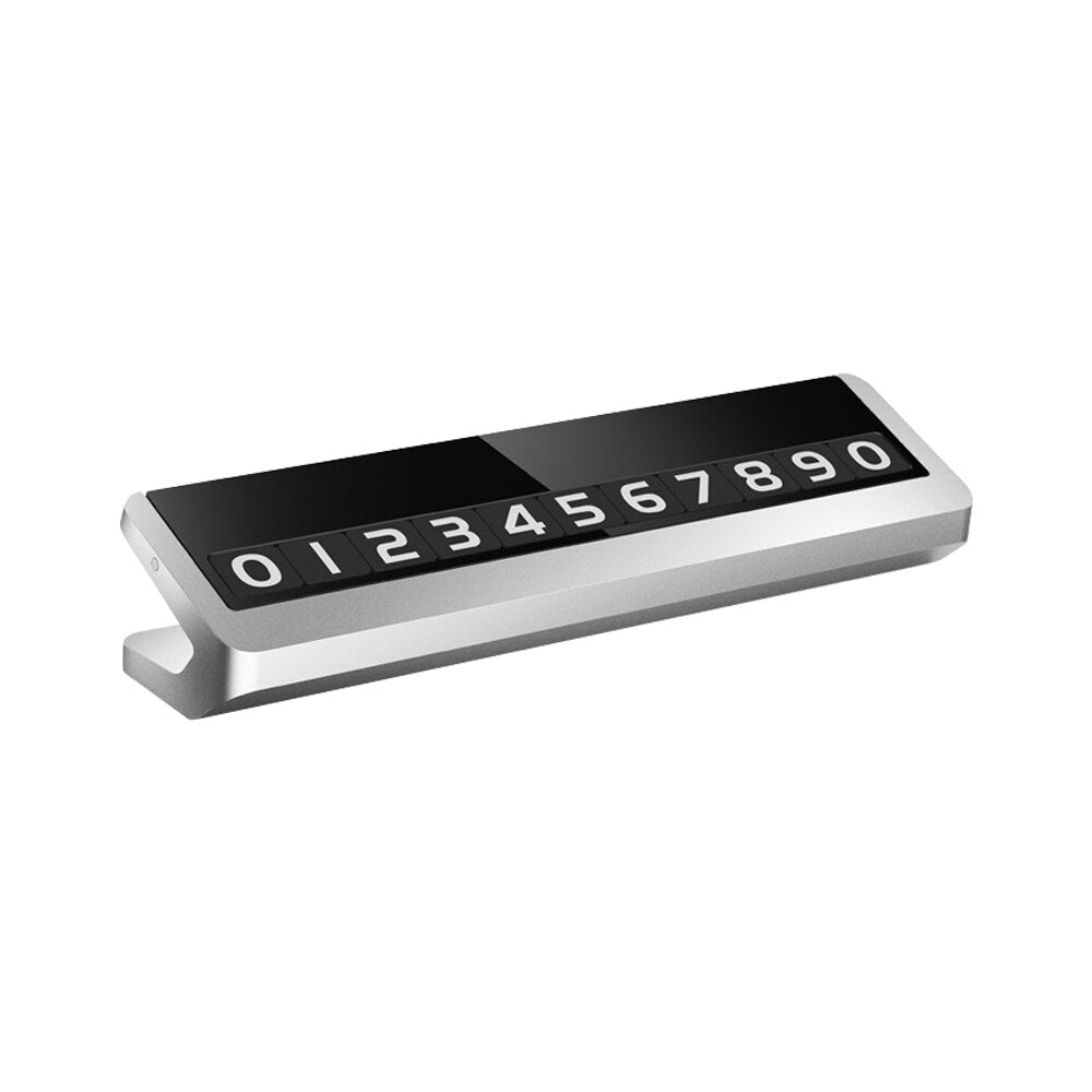 Luxe Metal Parking Plate – Temporary Contact Card
