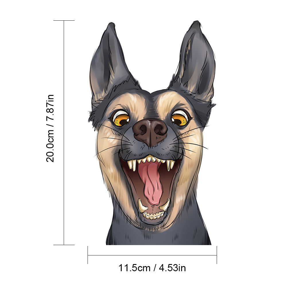 Woof & Wheels – Funny Dog Car Stickers- Removable & Reusable