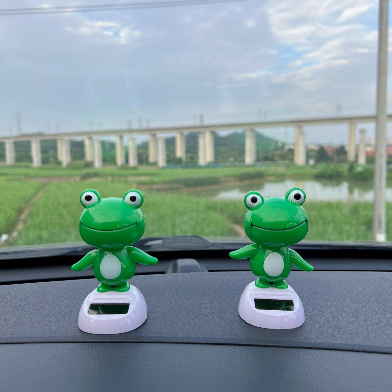 Solar Decoration Car Interior Decoration Frog Cute Doll Gift