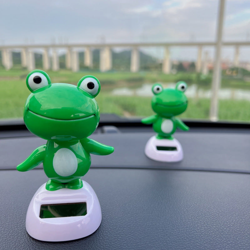Solar Decoration Car Interior Decoration Frog Cute Doll Gift