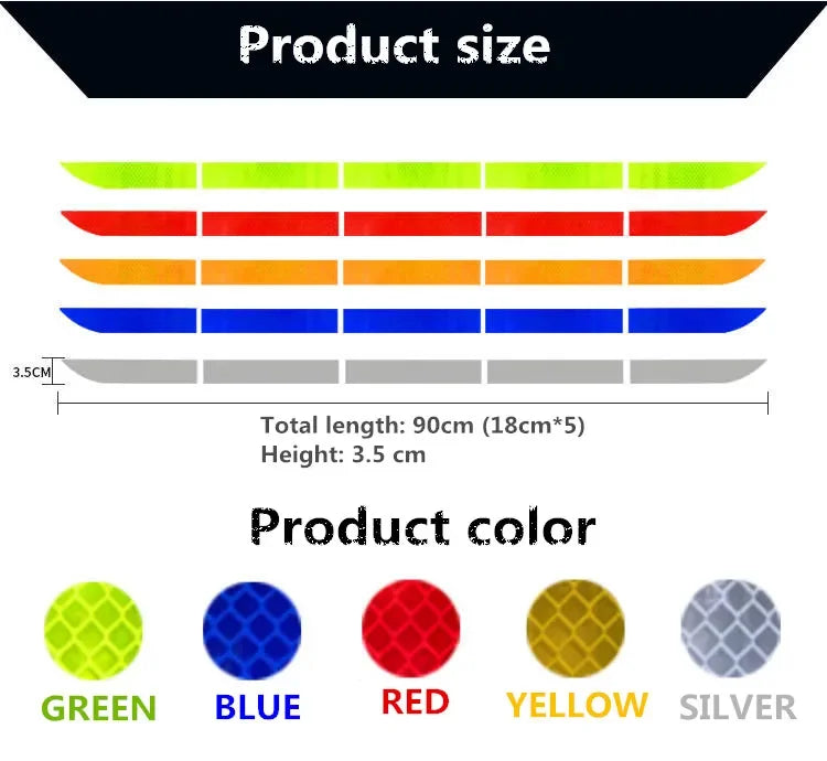 High-Intensity Reflective Tape – Vehicle Collision Warning