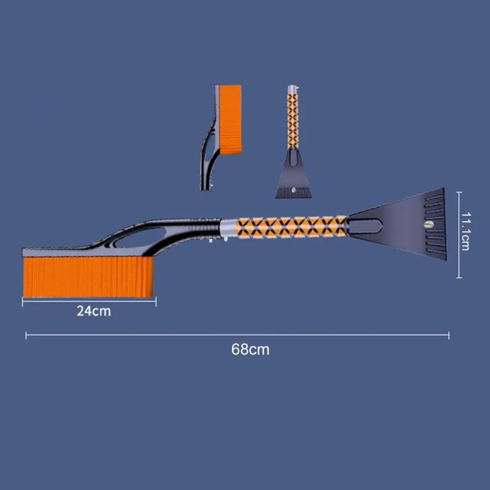 2-in-1 Car Snow Brush & Ice Scraper – Detachable Long Handle
