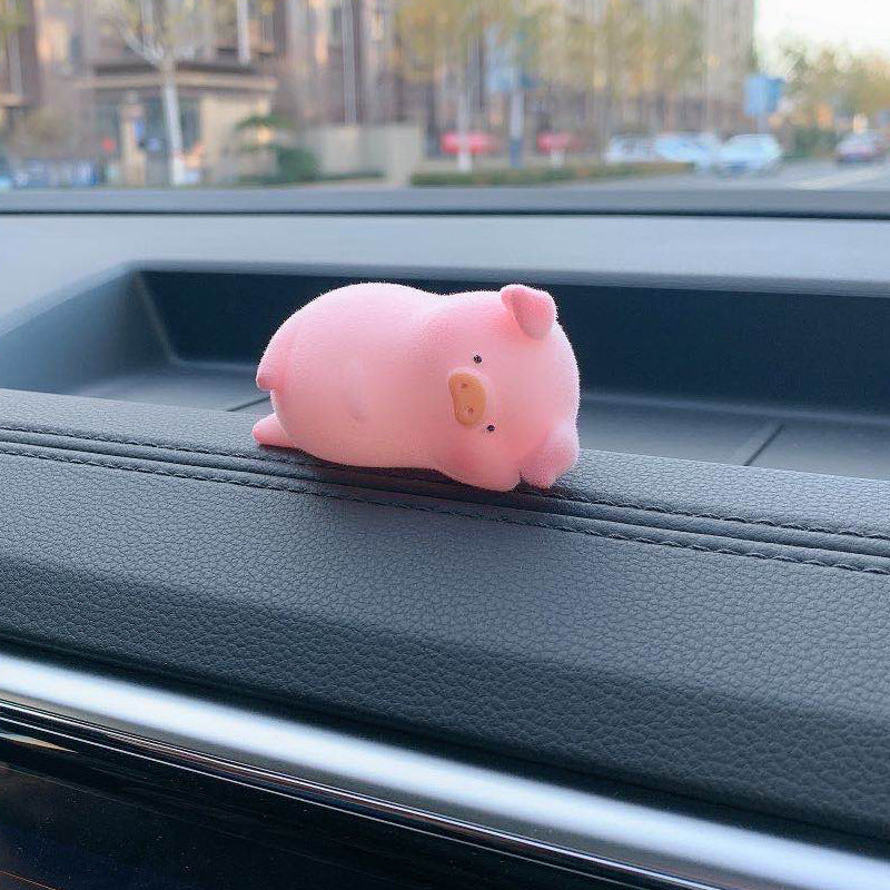 Cute Cartoon Pig Car Accessory
