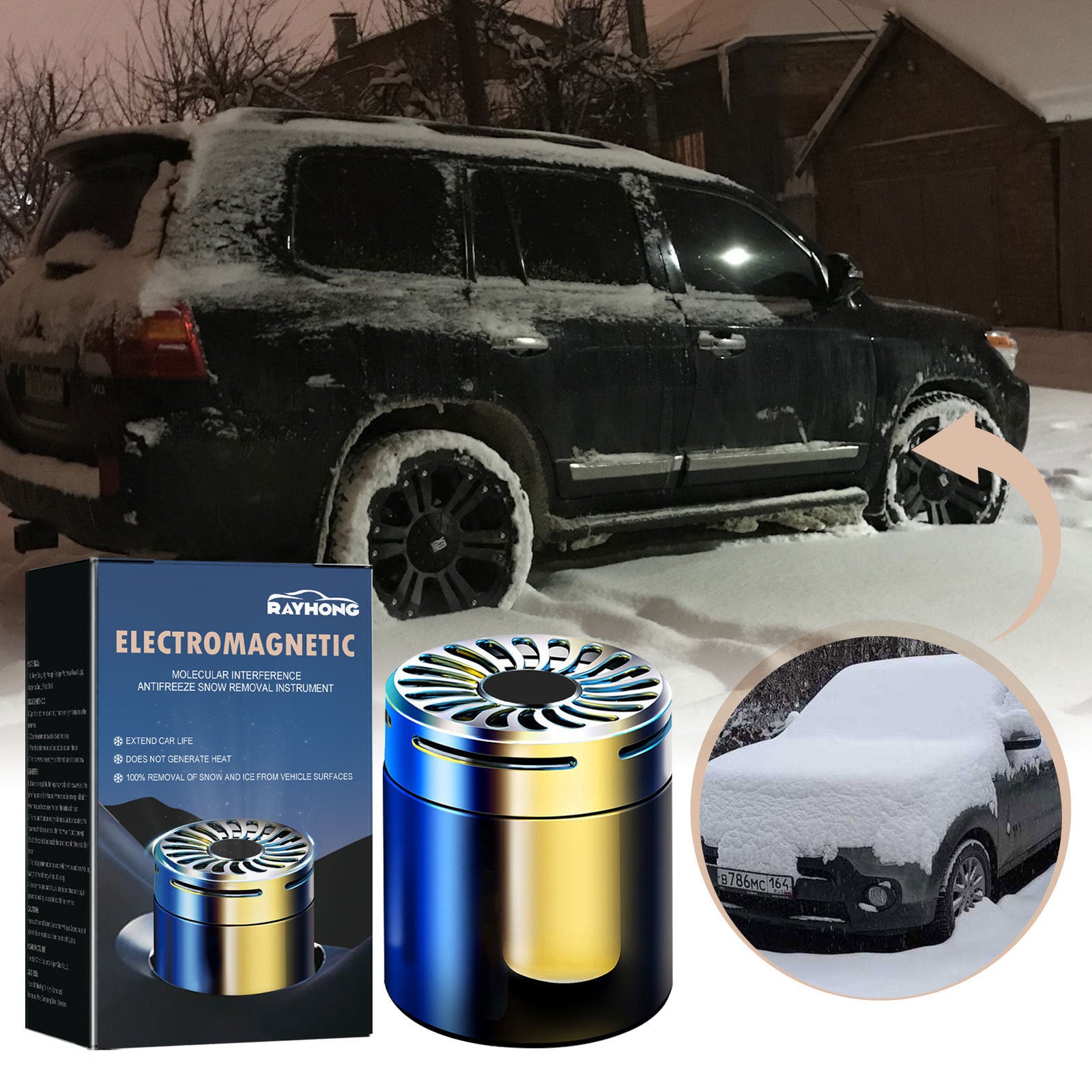 Fast Snow Removal & Antifreeze Aromatherapy Tool
