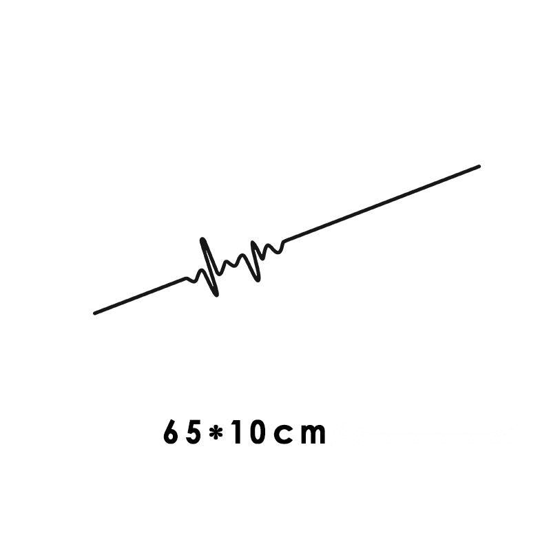 Sound Wave Electrocardiogram Car Sticker