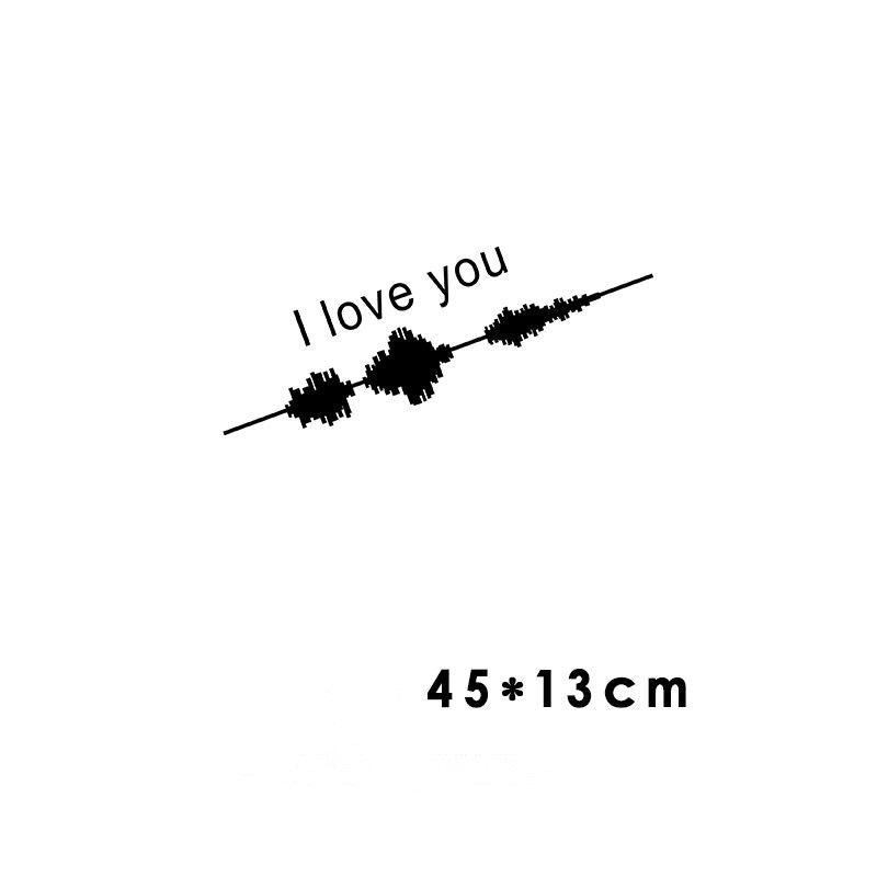 Sound Wave Electrocardiogram Car Sticker