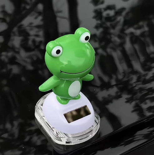 Solar Decoration Car Interior Decoration Frog Cute Doll Gift